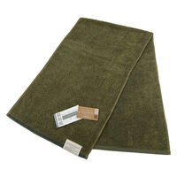 【洗うほどに膨らむタオル】日繊商工 ココチエナ2 スリムバスタオル(ダークグリーン) CE10021DGR 1箱(10枚入)（直送品）