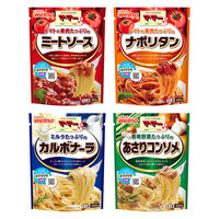 【セット品】マ・マー たっぷりパスタソース定番4種セット（ミートソース・ナポリタン・カルボナーラ・あさりコンソメ）日清製粉ウェルナ