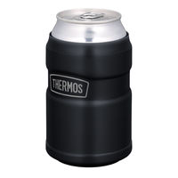 サーモス（THERMOS）保冷缶ホルダー マットブラック 350ml缶用 ROD-0021 MTBK 1個