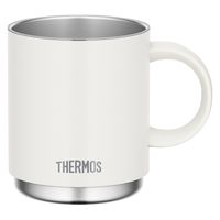 サーモス（THERMOS） 真空断熱マグカップ 350ml ホワイト 食洗機対応 JDS-350 WH 1個