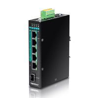 TRENDnet 産業用スイッチングハブ 5ポート 802.3at PoE+ TI-PG541 1台（直送品）