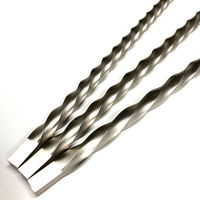 ステンレス 四角棒 スパイラル加工 susbou nejiri