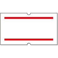 アスクル限定販売　サトー　ハンドラベラー用パンチラベル　赤2本線　1袋（10巻入）　 オリジナル