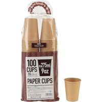 サンナップ オールミザラシペーパーカップ275ml C27100MZAW 1セット(2000個:100個×20パック) 473-9101（直送品）