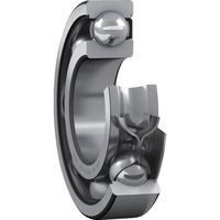 SKF 単列深溝玉軸受 軸受片側鋼板シールド C3すきま(すきま大) 内径90mmX外径160mmX幅30mm 6218-Z/C3 1個（直送品）