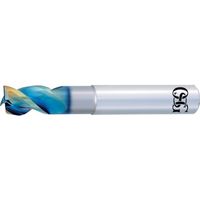 OSG 非鉄用DLC超硬エンドミル スタンダード 3刃 ショート形 ピンカド AEーTSーN 8557242 2.5X7.5-SP 1本（直送品）