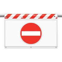 ユニット 風抜けメッシュ標識 進入禁止(反射) 341-92 1枚 106-3233（直送品）