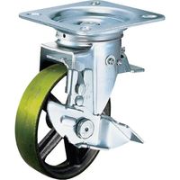 ハンマーキャスター ハンマー スイッチキャスター イモノ車輪 100mm ストッパー付 419F0S-C100 1個 814-0960（直送品）