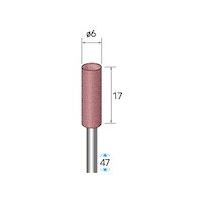 ナカニシ ハイパワーポリッシャー 10本入 円筒型 φ6×17×軸3 WA #180 46423 1パック(10本) 407-5190（直送品）