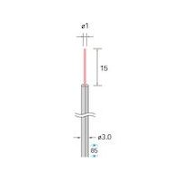 ナカニシ セラミックファイバーブラシ ロング エンド型 φ1×15×軸3 仕上用 51171 1本 407-5902（直送品）