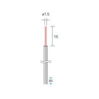 ナカニシ セラミックファイバーブラシ ロング エンド型 φ1.5×15×軸3 仕上用 51172 1本 407-5127（直送品）