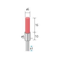 ナカニシ セラミックファイバーブラシ エンド型 φ5×15×軸φ3 中仕上用 51137 1本 407-5837（直送品）