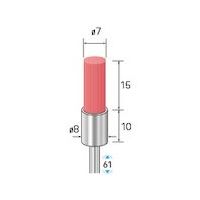 ナカニシ セラミックファイバーブラシ エンド型 φ7×15×軸φ3 中仕上用 51139 1本 407-1787（直送品）