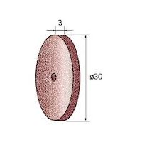 ナカニシ ハイパワーホイールゴム砥石 10枚入 φ30×3×穴3 WA #180 48043 1パック(10枚) 407-4477（直送品）