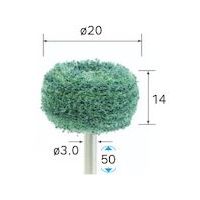 ナカニシ ファイバーサンダー 5本入 φ20×14×軸φ3 #400 48624 1パック(5本) 407-5881（直送品）