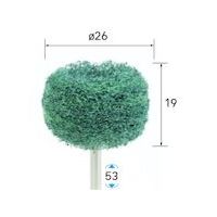 ナカニシ ファイバーサンダー 5本入 φ26×19×軸φ3 #240 48632 1パック(5本) 407-4492（直送品）