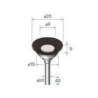 ナカニシ 馬毛ブラシ ベベル 3本入 50228 1パック(3本) 407-2461（直送品）