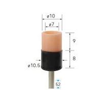 ナカニシ セラミックファイバーブラシ カップ φ10×9×軸φ3 仕上用 51263 1本 407-5812（直送品）