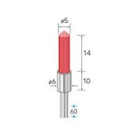 ナカニシ セラミックファイバーブラシ 先端90° φ5×14×軸φ3 51153 1本 407-8720（直送品）