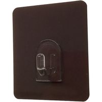 ダイドーハント DAIDОHANT 粘着フック 焦茶50×60MM 2個入 耐荷重約1kg 10177817 1パック(2個)（直送品）