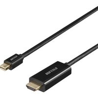 バッファロー miniDPーHDMI 変換ケーブル 2m ブラック BMDPHD20BK 1個 457-7823（直送品）