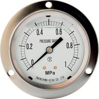 高島 グリセリン入圧力計(D枠埋込型・縁あり・φ60)圧力レンジ0.0~10MPa R1/4【1316210】 1316210 1個（直送品）