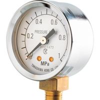 高島計器 高島 小型圧力計(A枠立型・φ50)圧力レンジ0.0~4MPa R1/4 1748140 1個 500-5788（直送品）