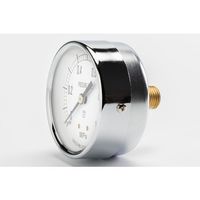 高島計器 高島 小型圧力計(D枠埋込型・縁なし・中心ネジ・φ50)圧力レンジ0.0~6MPa G1/4 1754160 1個（直送品）