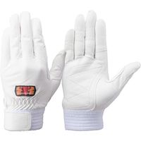 トンボ トンボレックス 牛革製手袋 手の平当て付 ホワイト CS-303W M 1双 509-2304（直送品）