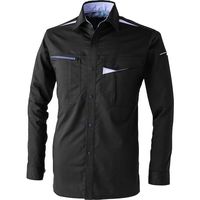 CUC CHUSAN T/Cストレッチシャツ チャコールブラック 6L 351011-183-6L 1着 572-6440（直送品）