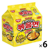 日清食品 日清焼そば ポックンミョン 韓国風甘辛チーズ 5食パック 1セット（1袋(5食入)×6） インスタント 袋麺 焼きそば