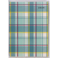 高橋書店 【2024年4月版】メルクレール4 A6 月間 日曜始まり チェック柄 694 1冊（直送品）