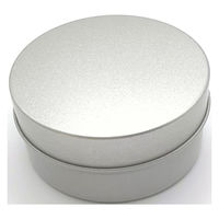 エビ寿2 缶やさん TINCAN ブリキ平丸缶S(梨地) 73ф×34h(mm) 156824 1個（直送品）