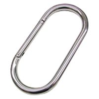 水本機械製作所 ステンレス メガカラビナ(環なし) MGK-14A 1セット(5個)（直送品）