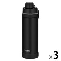 THERMOS - サーモス 真空断熱スポーツボトル 1L サンド、ブラック FJU-1000 サーモス 真空断熱スポーツボトル 1L ブラック FJU-1000 BK1