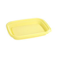 酒井容器 透明カップ エコロック L-100(切取タイプ)クリーム 本体 00377535 1ケース(500個(1個×500))（直送品）