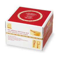 石渡 ケーキ箱 デコレーション箱 おいしいケーキ箱 赤色 150H 5号 08087 1ケース(100個)（直送品）