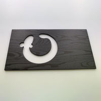 アクタ ワン折重 73×38 黒焼杉 うなぎ窓共蓋 2000019976 1ケース(400個(50個×8))（直送品）