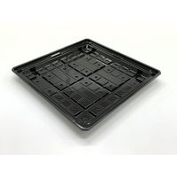 アクタ 折箱 ワン折90×90D ブラック 底 200入(1P25) 2000022389 1ケース(200個(25個×8))（直送品）