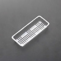 廣川 透明トレー 角トレー 18 大袋入り 30180100 1ケース(15000個(1個×15000))（直送品）