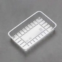 廣川 透明トレー 角トレー 69 大袋入り 30304300 1ケース(6000個(1個×6000))（直送品）