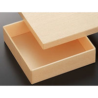 中央化学 ウッド容器 木目 6寸折 67066 1ケース(120個(10個×12))（直送品）