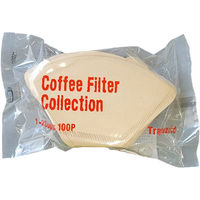 カナエ紙工 台形EF1-100P 無漂白コーヒーフィルター 100枚入 KSD1E100 1ケース(1ケース60個入×1)（取寄品）