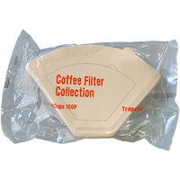 カナエ紙工 台形EF4-100P 無漂白コーヒーフィルター 100枚入 KSD4E100 1ケース(1ケース40個入×1)（取寄品）