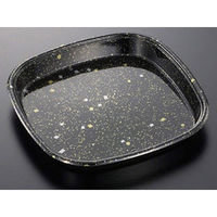 中央化学 寿司桶 HS 角桶 40 黒金箔-BK 身 108183 1ケース(100個(10個×10))（直送品）