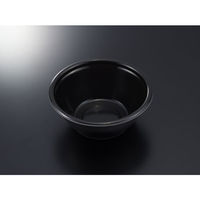 中央化学 麺容器 TP めん鉢 M18 黒両 身 018028 1ケース(600個(50個×12))（直送品）