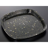 中央化学 寿司桶 HS 角桶 60 黒金箔-BK 身 108332 1ケース(80個(10個×8))（直送品）