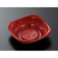 中央化学 軽食容器 CT 菜こまち 125 赤-BK 身 351411 1ケース(1200個(50個×24))（直送品）