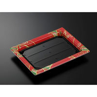 中央化学 寿司桶 祗園 18長 色絵R-BK 身 137273 1ケース(400個(25個×（直送品）