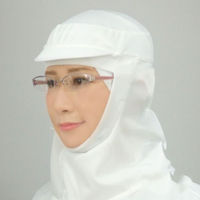 日本フィットフード 衛生用帽子 フィットフード FH-450W ホワイト L 00669086 1袋(5個)（直送品）